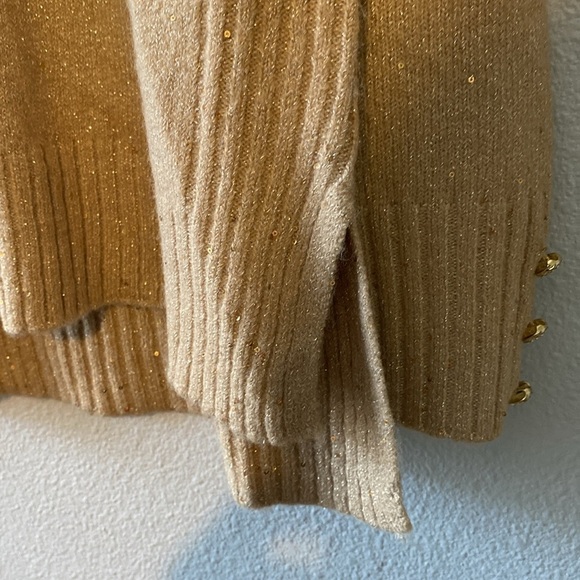 New Kaycee Sequin Sweater - Gold Metallic - Picture 6 of 9